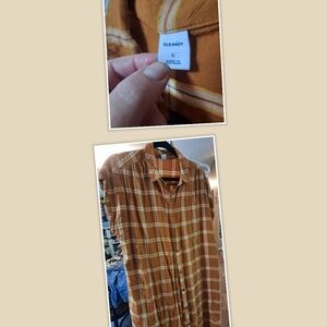 Old navy plaid button-up top